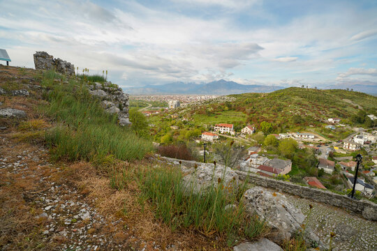 Rozafa Castle , panoramic view from the hill