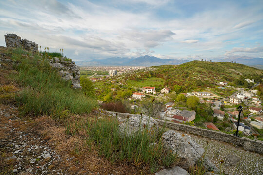 Rozafa Castle , panoramic view from the hill