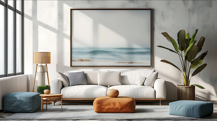 horizontal 32 mockup poster floating canvas frame mock up