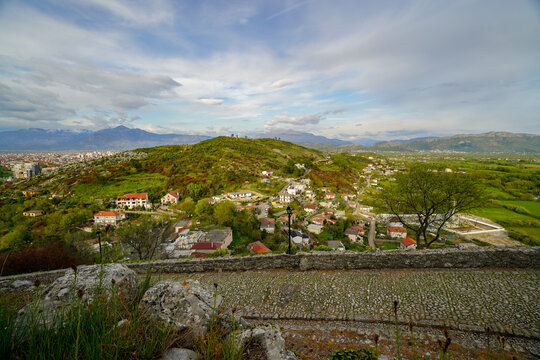 Rozafa Castle , panoramic view from the hill