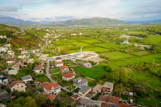 Rozafa Castle , panoramic view from the hill