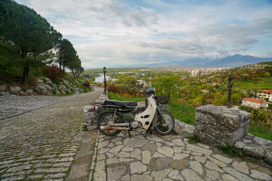 Rozafa Castle , panoramic view from the hill