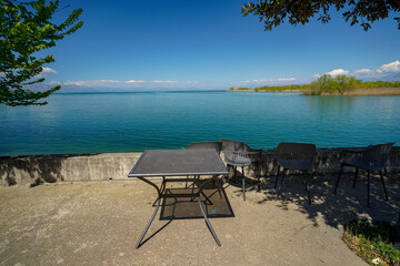 Shkodra lake and Buna river in Albania