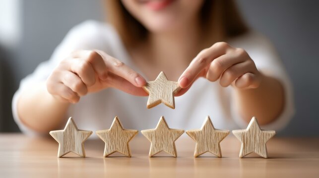 Customers share their feedback through a seamless online survey, rating their service experiences for better insights.