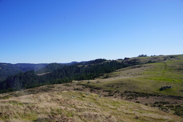 mountain landscape with blue sky
