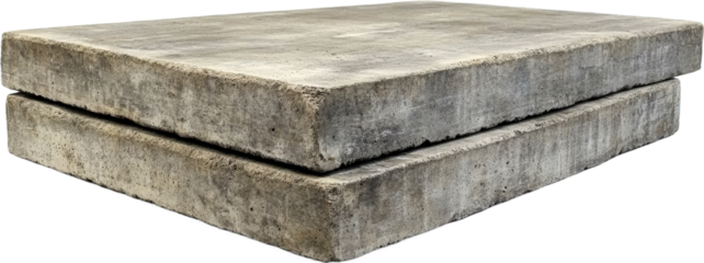Two Concrete Slabs Stacked