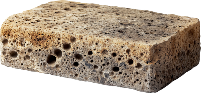Natural Porous Stone Block Texture