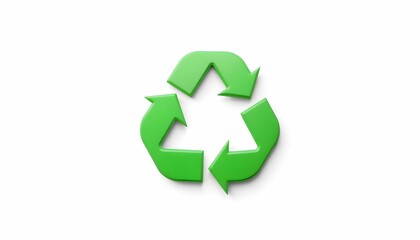 Fototapeta premium Green Recycling Symbol Sustainable Practices and Environmental Responsibility