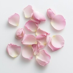 Obraz premium Elegant Pink Rose Petal Valentine Backdrop