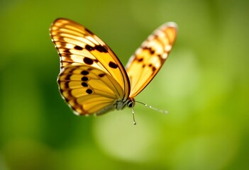 Obraz premium close up of a butterfly flying in the air