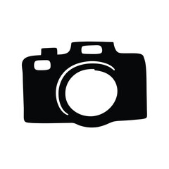 Silhouette of a classic camera ready to take beautiful and amazing photos