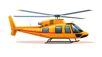 Fototapeta premium Professional Helicopter Air Transportation Vehicle Illustration for Transport Services