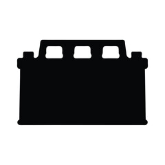Stylized silhouette of a car battery, perfect for automotive or energy themes