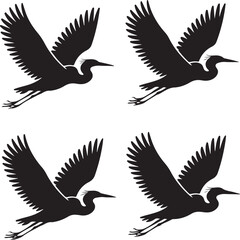 Obraz premium “Heron Bird Vector Bundle | Elegant Waterbird SVGs & Clipart for Nature Art & Crafts”“Great Blue Heron SVG Pack | Wildlife Silhouettes & Illustrations for Prints, Tattoos & Decor”