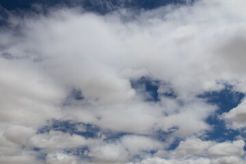 Blue sky with white clouds