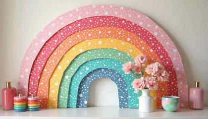 Creative DIY Crafting Workspace with Handmade Art Supplies