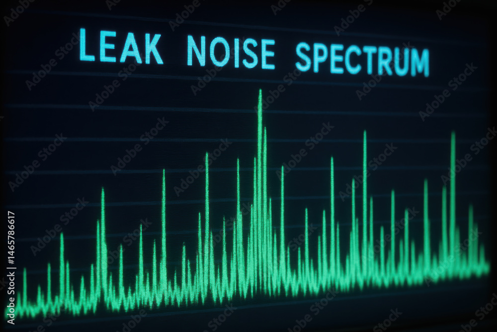 Poster leak noise spectrum analysis is essential for inspection and monitoring in industry to detect faults