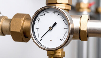 Pressure gauge monitoring in industry for inspection and control of fluid systems ensuring safety and efficiency in industrial processes