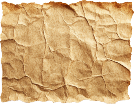 Aged Crumpled Kraft Paper Texture
