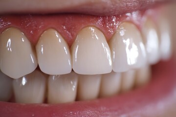 Close-up of a bright, healthy smile.