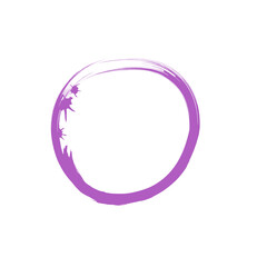 circle of wine stains