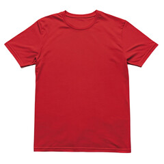 ed blank t shirt template from two sides isolated on white background, clipping path [Transparent Background PNG]. 