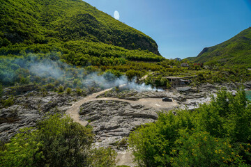 Kiri river and Prekal in Shkodra region , Albania