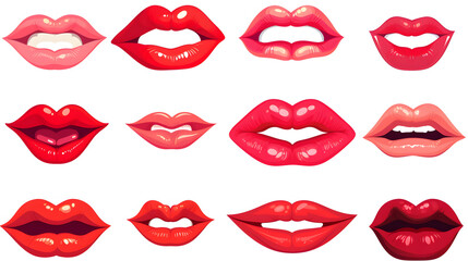 Naklejka premium Premium Vector for Human Mouth Animation: Lip Sync Techniques and Usage Guide