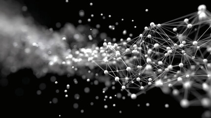 A visually engaging illustration of interconnected nodes and lines on a dark background. © Guaripuna