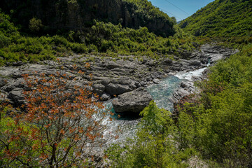 Kiri river and Prekal in Shkodra region , Albania