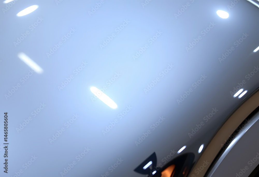 Leinwandbilder chrome reflections, high-gloss surfaces shine beautifully creating smooth light gradients for polish