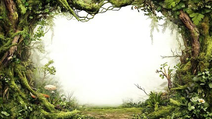 Enchanting forest frame