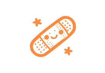 Band-aid Hand drawn sketch vector illustration