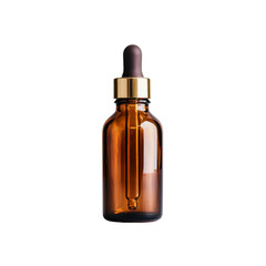 Amber Glass Dropper Bottle with Gold Cap - Essential Oil Container