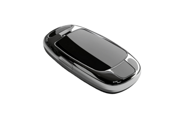 Compact key fob featuring advanced functionalities.