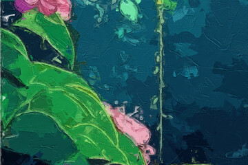 Various oil paintings, flowers, marine life, forest scenery, and beautiful animals