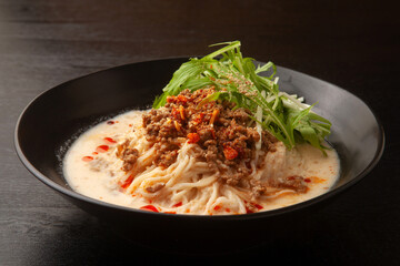 冷やし豆乳坦々そうめん