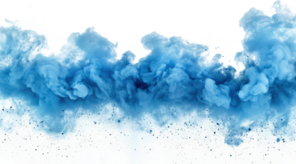 Abstract Blue Smoke and Particles Background