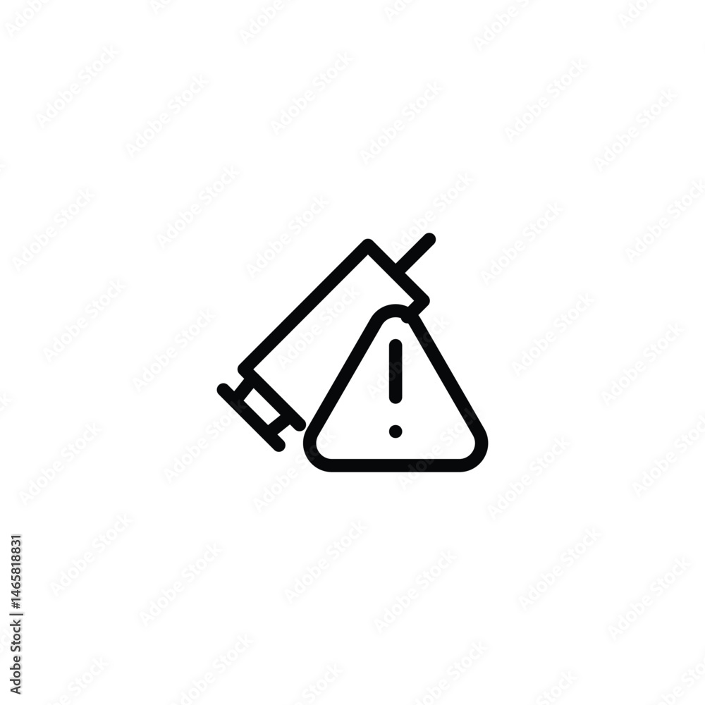 Poster vaccination alert icon vector design good for web or mobile app