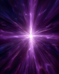 Abstract Purple Radial Light Pattern