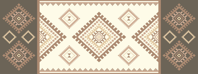Southwest Native seamless pattern ethnic tribal Aztec geometric Navajo Native American fabric colorful design vector for textile print