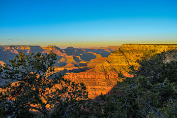 Nearing sunset at Grand Canyon National Park.