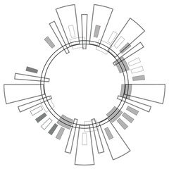 Vector black gear system  for technology background