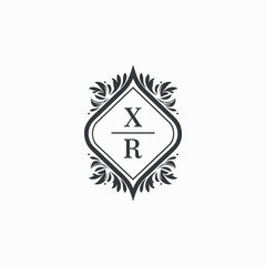 XR Initials Wedding Logo Vector Art  Icons  and Graphics