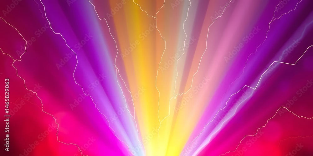 Leinwandbilder electric energy flows. vibrant hues blend seamlessly creating striking gradients. this artwork exude