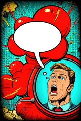 Retro Comic Style Action Scene with Emotional Expression and Vintage Aesthetic Depicting a Dramatic Moment of Surprise and Reaction