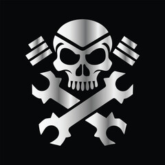 Auto Repair Service Icon Vector Logo Design Template. Car Mechanic Logo. Piston and Cog Wheel Gear Icon Vector Logo Template Design Illustration.
