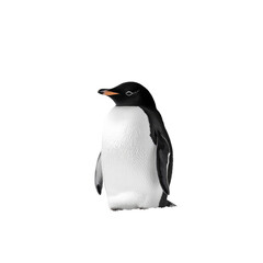 Obraz premium Ad�lie Penguin Standing on Transparent Background