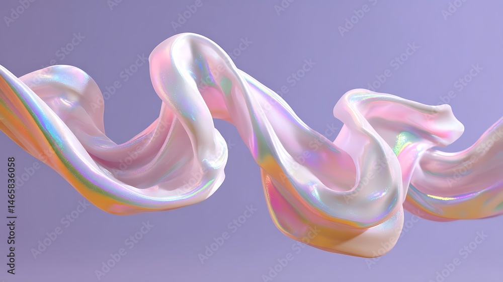 Aufkleber abstract colorful swirls with smooth texture on soft background
