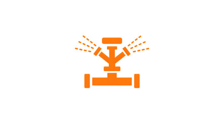 Lawn sprinkler illustration